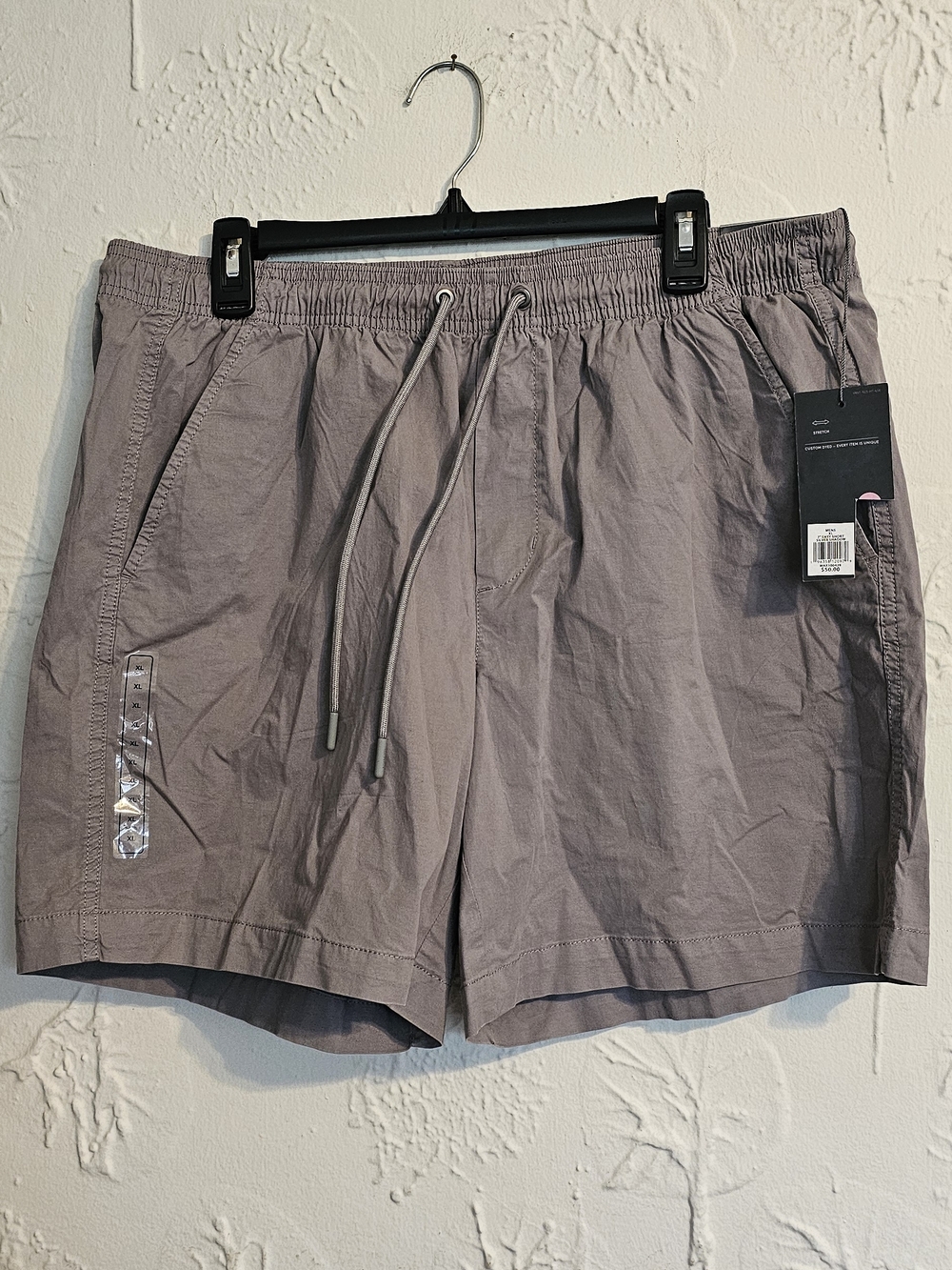 VRST Men's Lightweight Athletic Drawstring Shorts XL Gray